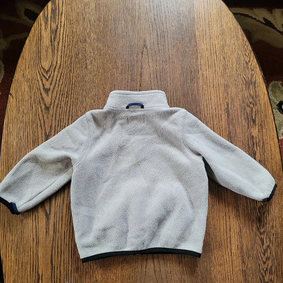 The Children’s Place Gray Fleece Zip Up Hooded Jacket Size 18-24 Months - Picture 2 of 7